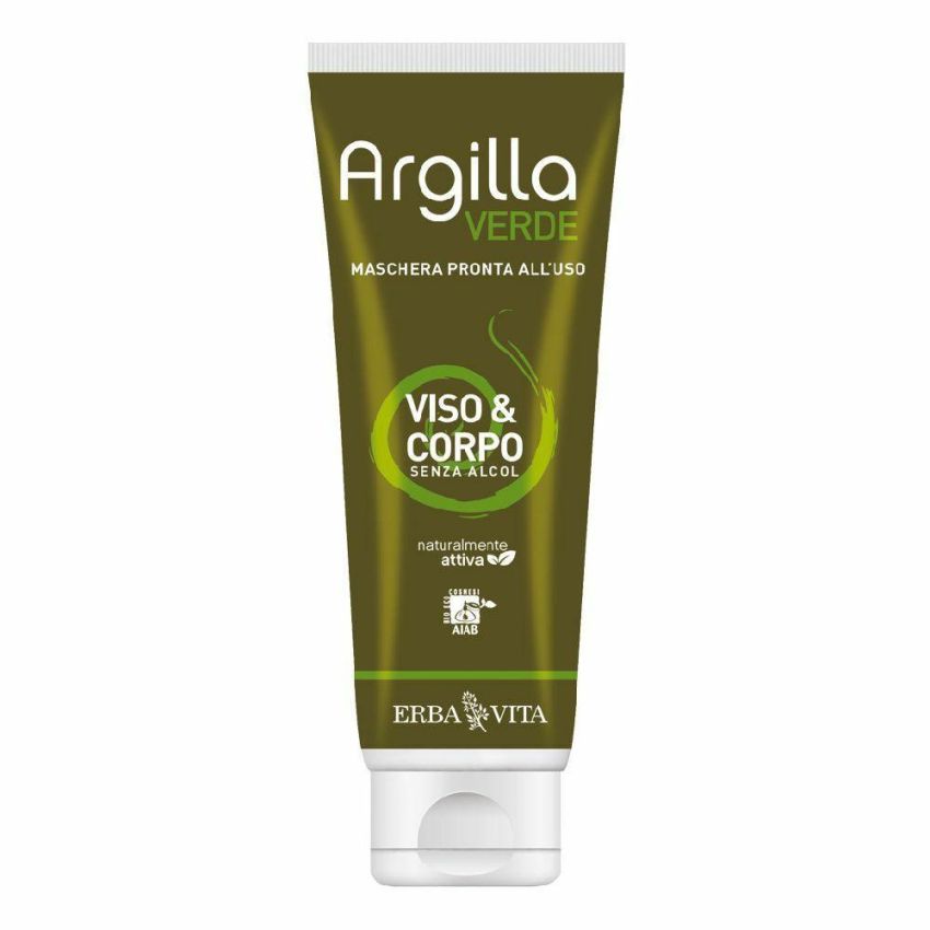 Maschera Viso e Corpo Argilla Verde, 250ml