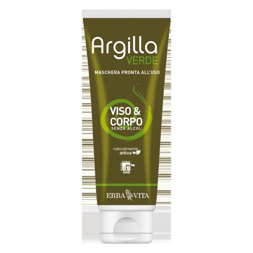 Maschera Viso e Corpo Argilla Verde, 250ml