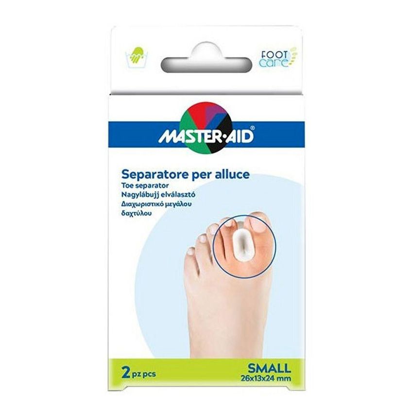 Master Aid Separatore per Dita dei Piedi - Piccolo, 2 Pezzi