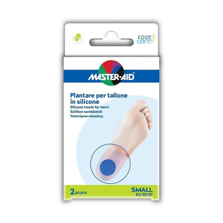 Master Aid Plantare in Silicone per Tallone - Small, 2 Pezzi