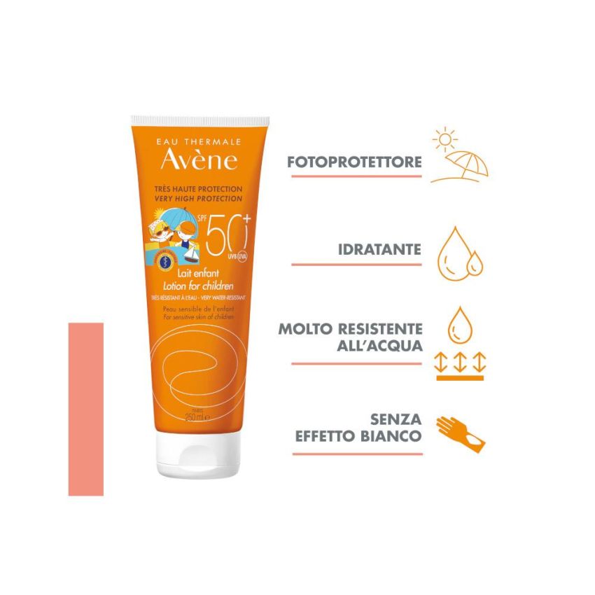 Avene Eau Thermale Latte Solare per Bambini SPF50+ - 250ml