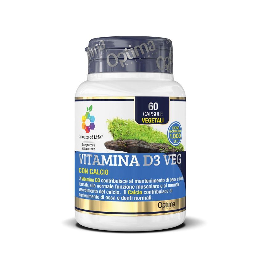 Vitamina D3 Vegana 'Colours of Life' - 60 Capsule