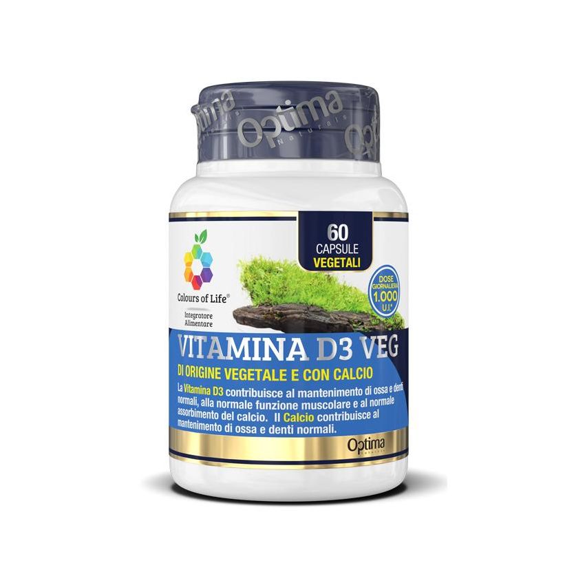 Vitamina D3 Vegana 'Colours of Life' - 60 Capsule