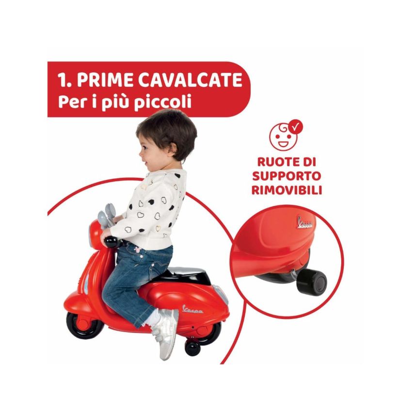Chicco Vespa Primavera Rosa: Cavalcabile per Bambini dai 1-3 Anni