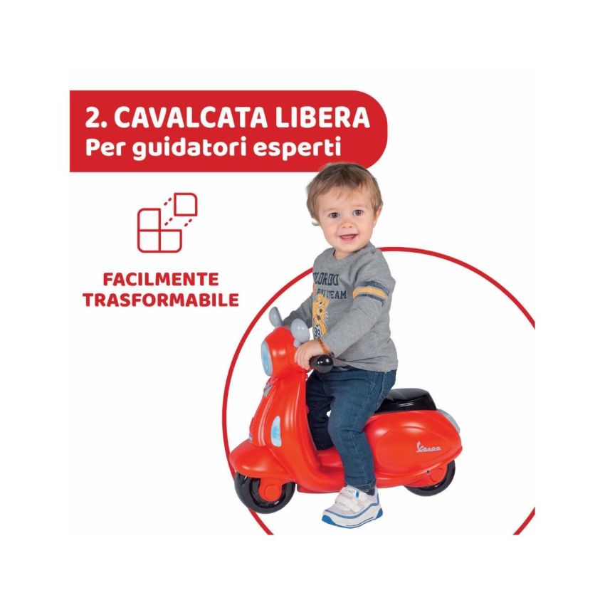 Chicco Vespa Primavera Rosa: Cavalcabile per Bambini dai 1-3 Anni