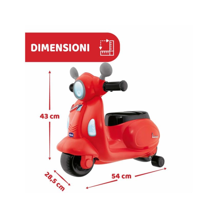 Chicco Vespa Primavera Rosa: Cavalcabile per Bambini dai 1-3 Anni