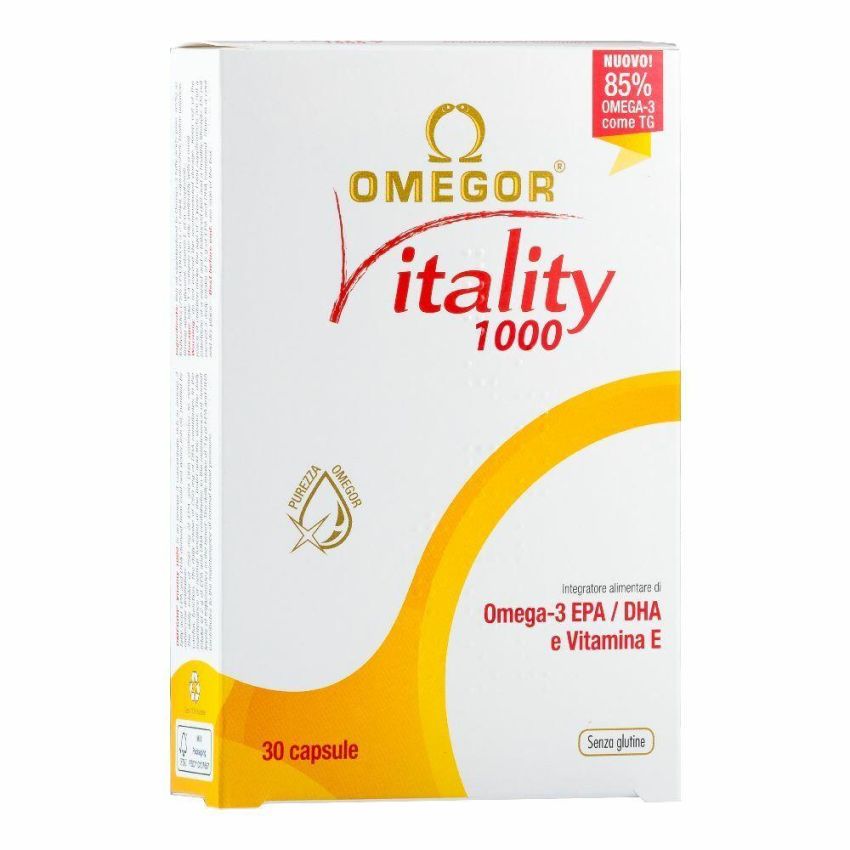 Omegor Vitality 1000 - 30 Capsule Molli per il Benessere