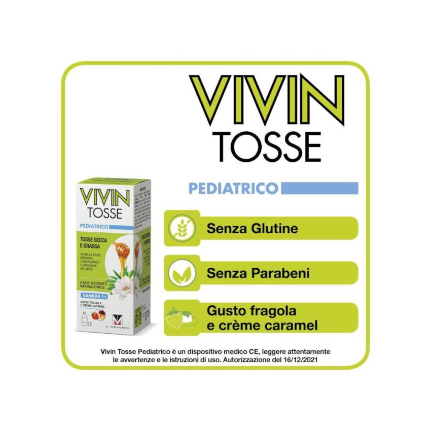 Vivin Pediatrico Sciroppo per la Tosse 150ml