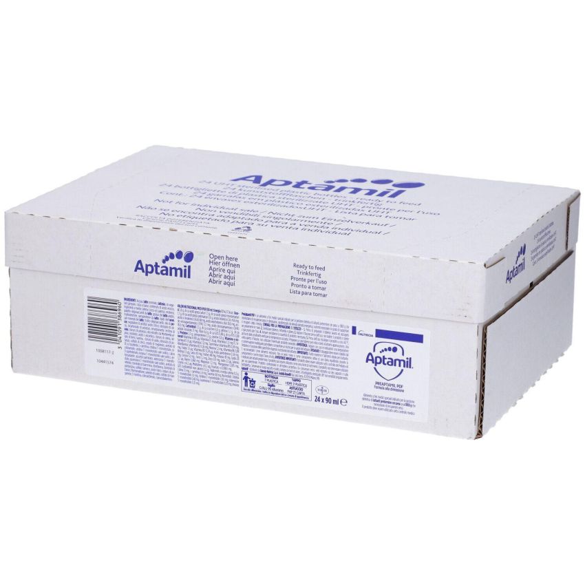 Aptamil Preaptamil Latte Liquido Per Neonati, Confezione da 24 Pezzi x 90ml
