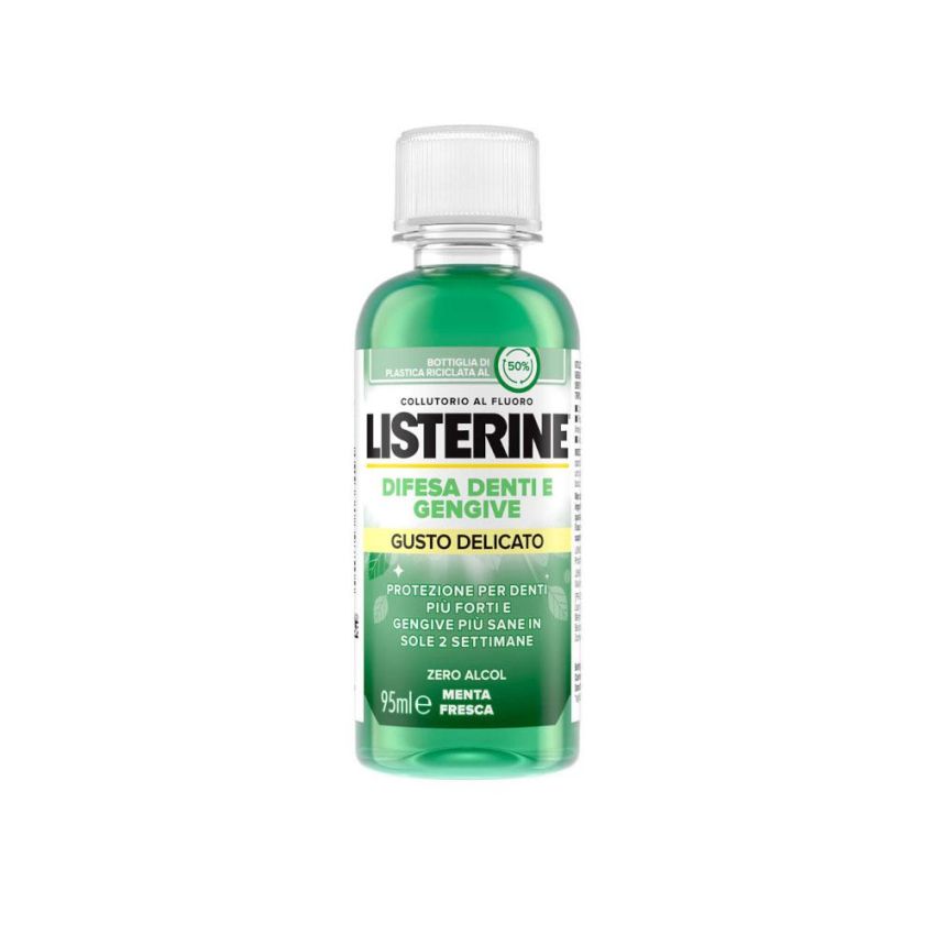 Listerine Delicate Taste Mouthwash per Denti e Gengive - 95ml