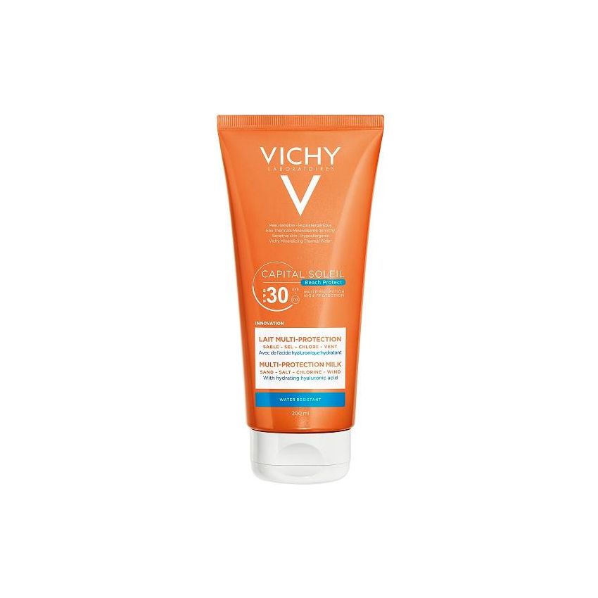Vichy Capital Soleil Latte Solare Multi-Protezione SPF 30, 200 ml