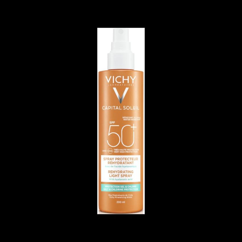 Vichy Capital Soleil Spray Solare Anti-Disidratazione SPF 50, 200ml
