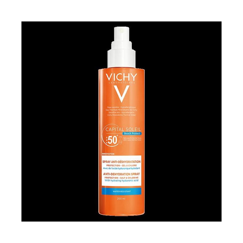 Vichy Capital Soleil Spray Solare Anti-Disidratazione SPF 50, 200ml