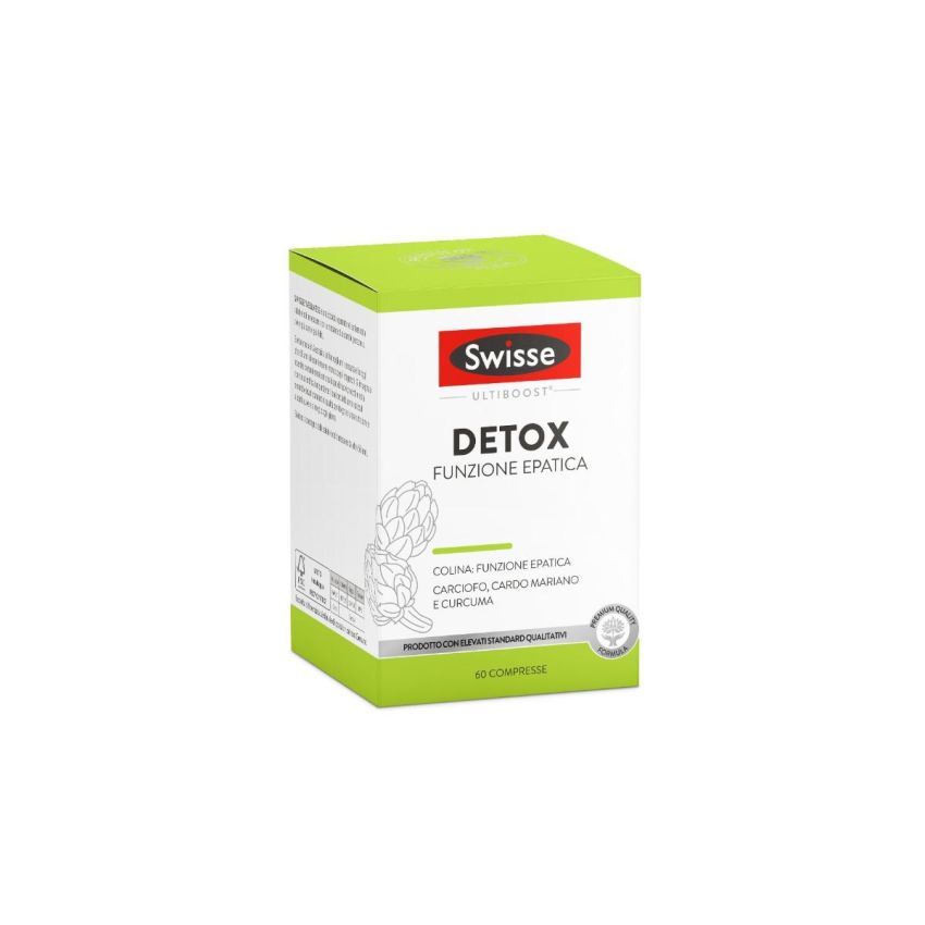 Swisse Detox - Supporto per la Funzione Epatica, 60 Compresse