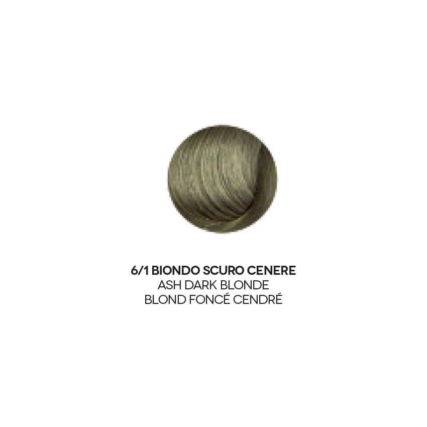 Kit Tinta Organica per Capelli Biondo Scuro Cenere 6/1