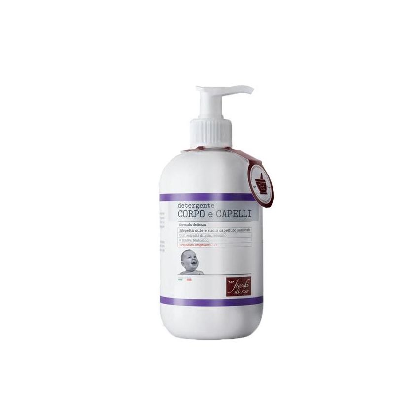 Detergente 2-in-1 per Corpo e Capelli con Fiocchi di Riso - 400 ml