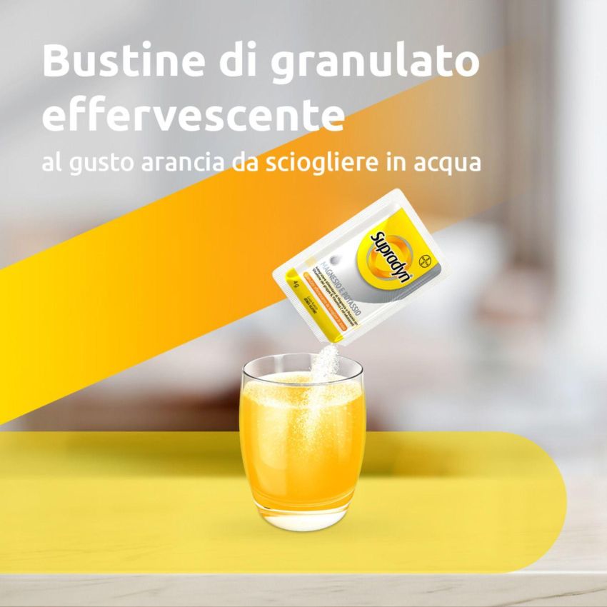 Supradyn Sport: Integratore di Magnesio, Potassio, Vitamine e Minerali - 24 Bustine Effervescenti