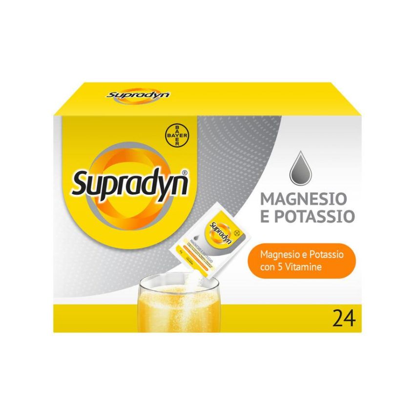 Supradyn Sport: Integratore di Magnesio, Potassio, Vitamine e Minerali - 24 Bustine Effervescenti