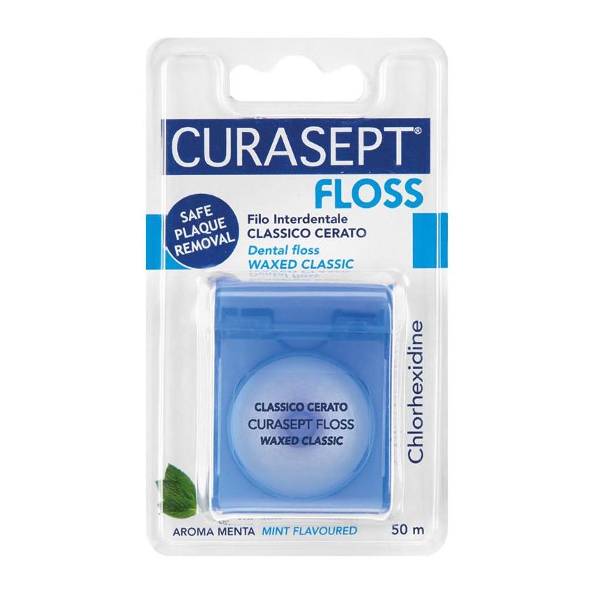 Curasept Classico Clorexidina - Filo Dentale Cerato 50m