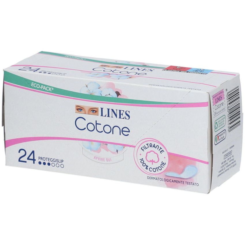 Lines - Proteggislip in Cotone, Confezione da 24 Pezzi
