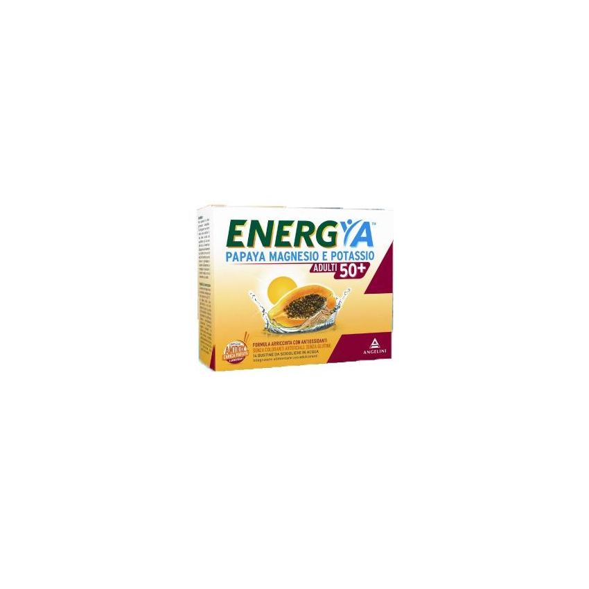 Energya 50+ Bustine con Papaya, Magnesio e Potassio - Confezione da 14