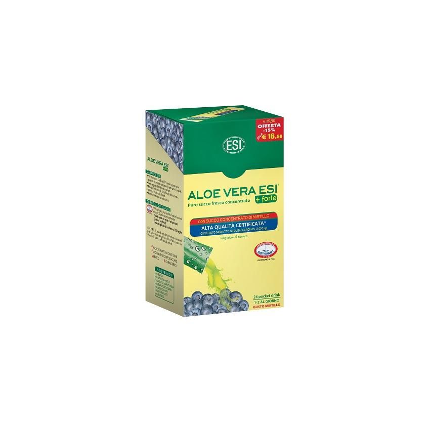 Forte Aloe Vera e Mirtillo Succo - 24 Pocket Drink