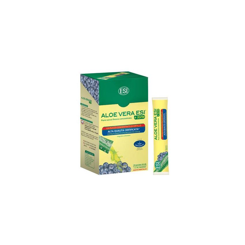 Forte Aloe Vera e Mirtillo Succo - 24 Pocket Drink
