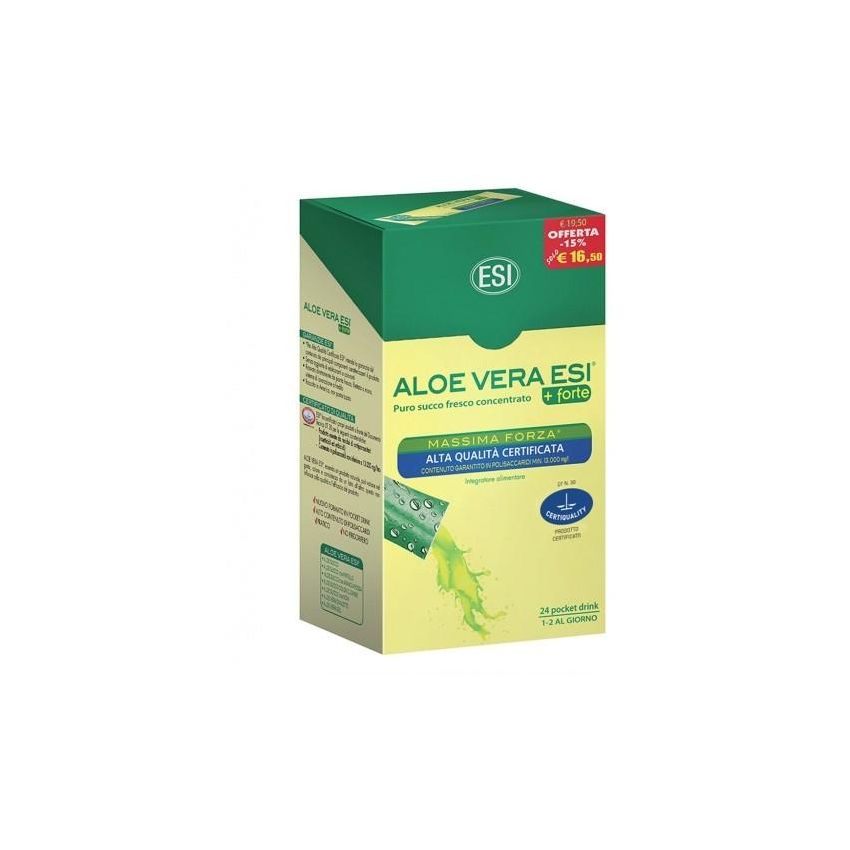 Aloe Vera Succo Fortificato - Confezione da 24 Flaconi Pocket-Sized