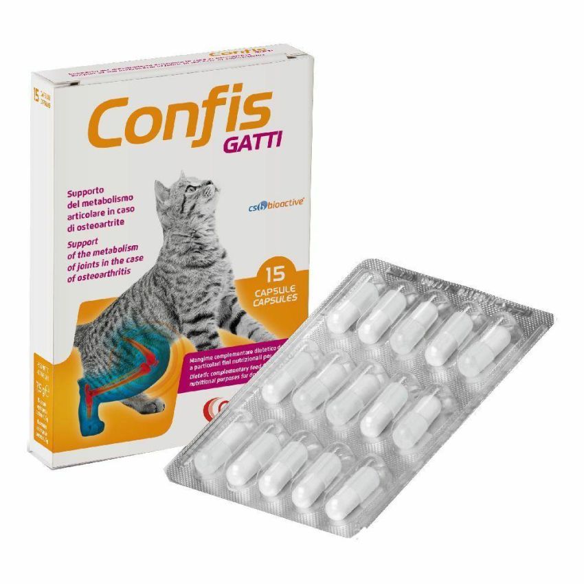 Confis Supplemento Alimentare per Gatti - 15 Capsule