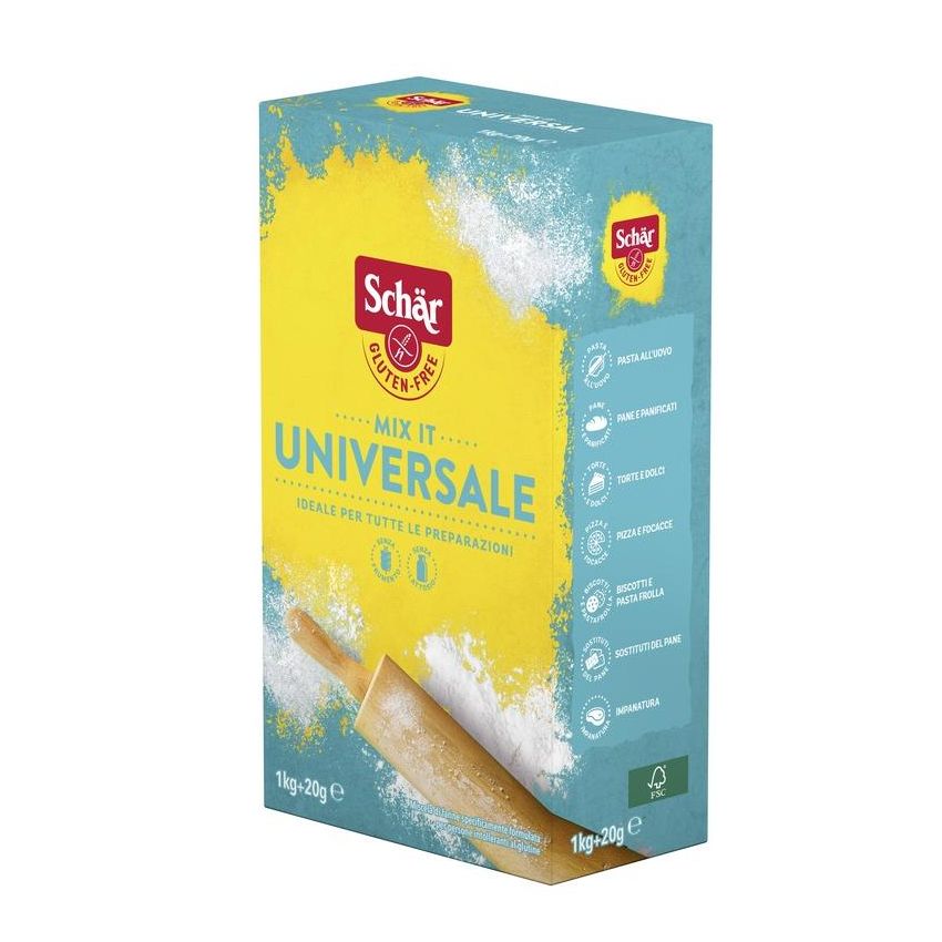 Schar Mix It Farina Universale 1Kg + 20g - Senza Glutine e Lattosio