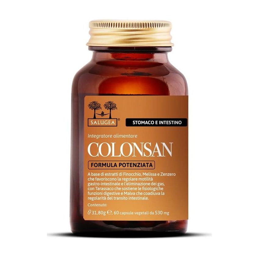 Salugea Colonsan Potenziata, 60 Capsule per Benessere Intestinale