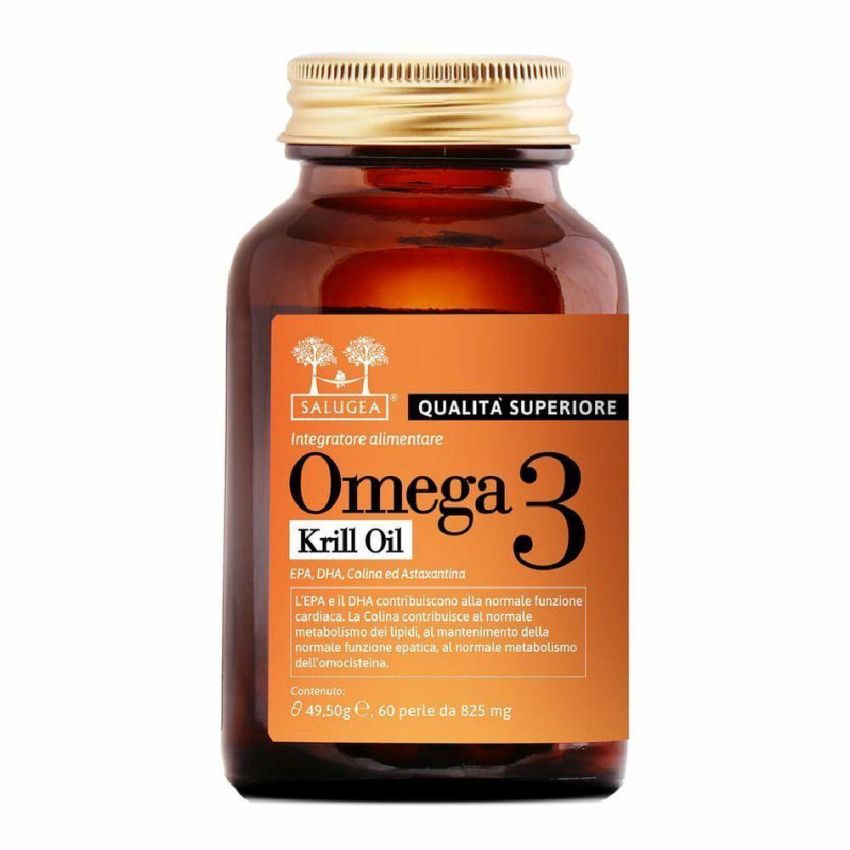 Salugea Omega 3: Olio di Krill Puro - Confezione da 60 Perle