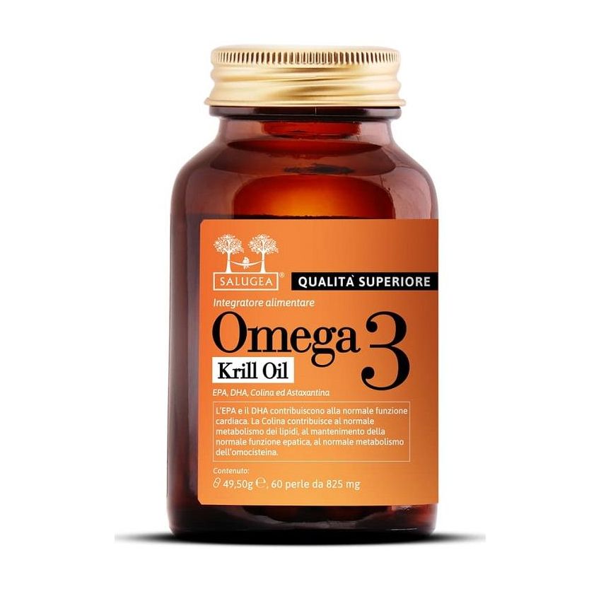 Salugea Omega 3: Olio di Krill Puro - Confezione da 60 Perle