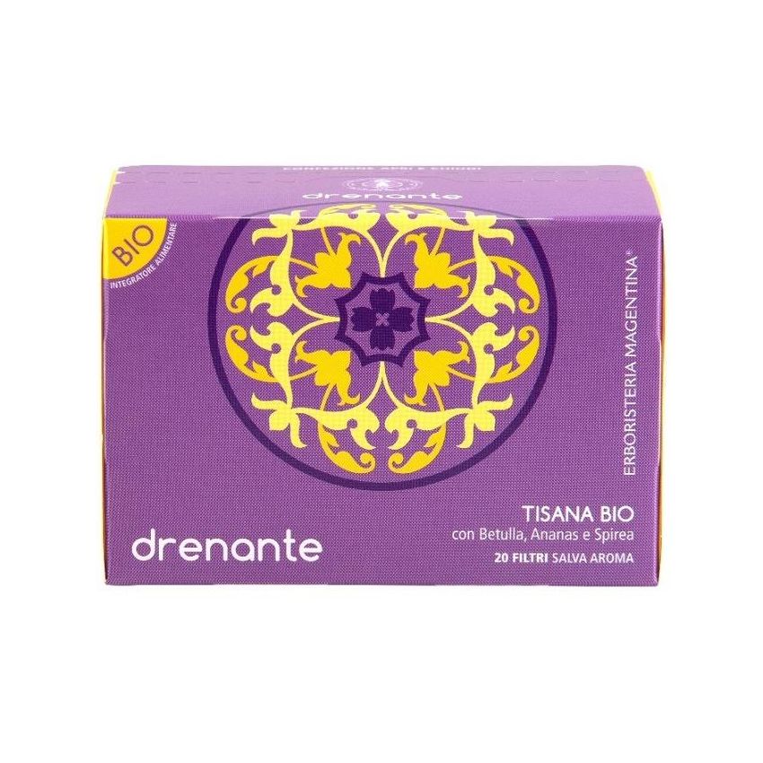 Tisana Biologica Drenante con 20 Filtri