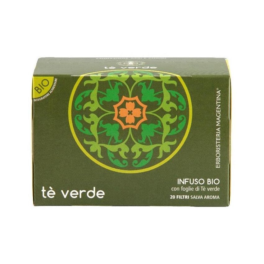 Tisana Biologica al Tè Verde con 20 Filtri