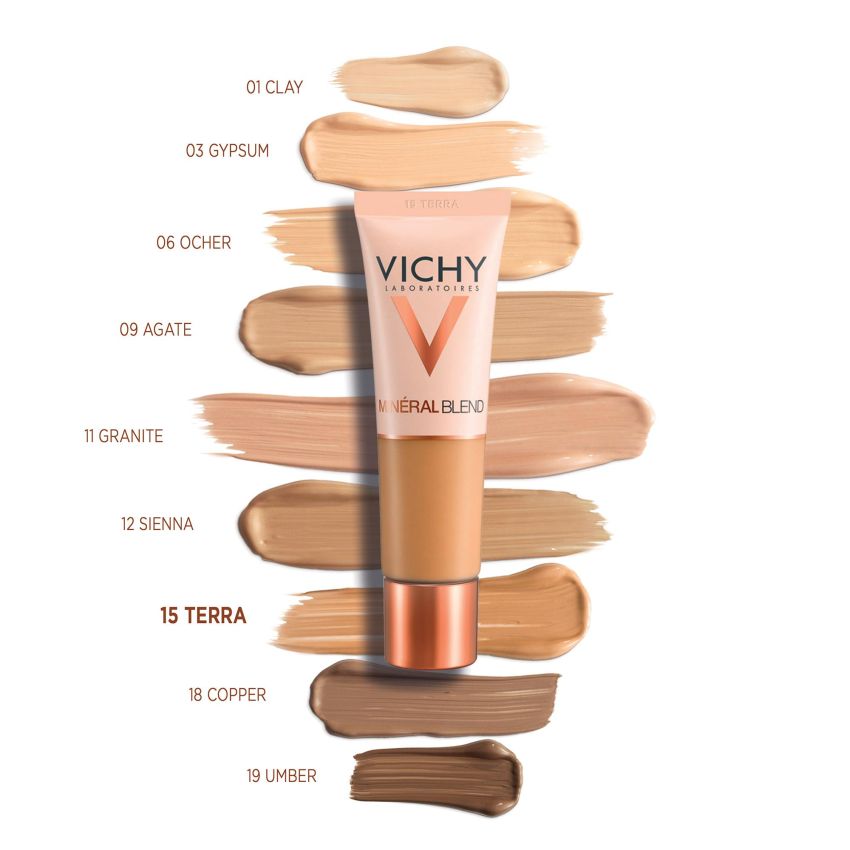Vichy MinéralBlend Fondotinta Idratante 30ml - Tonalità 15 Terra