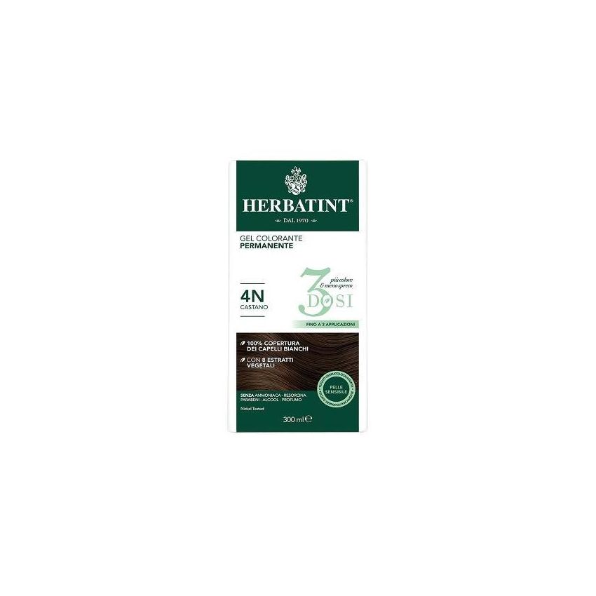 Herbatint Tinta Capelli Permanente in Gel 4N Castano - 300ml