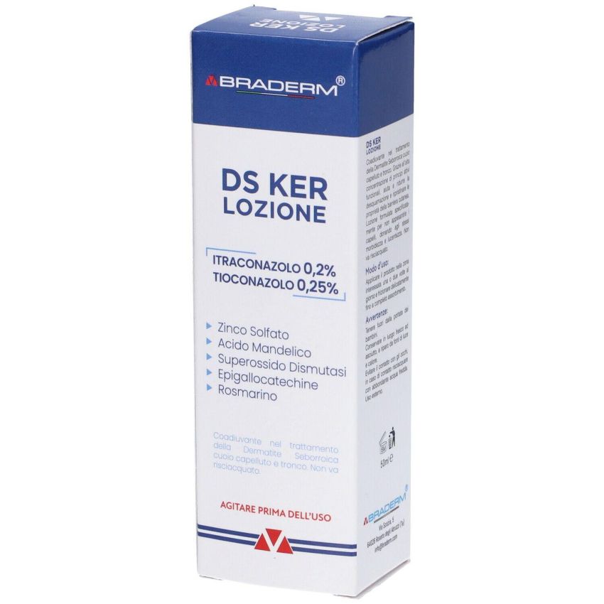 Lozione Braderm DS Ker 50ml per la Cura della Pelle