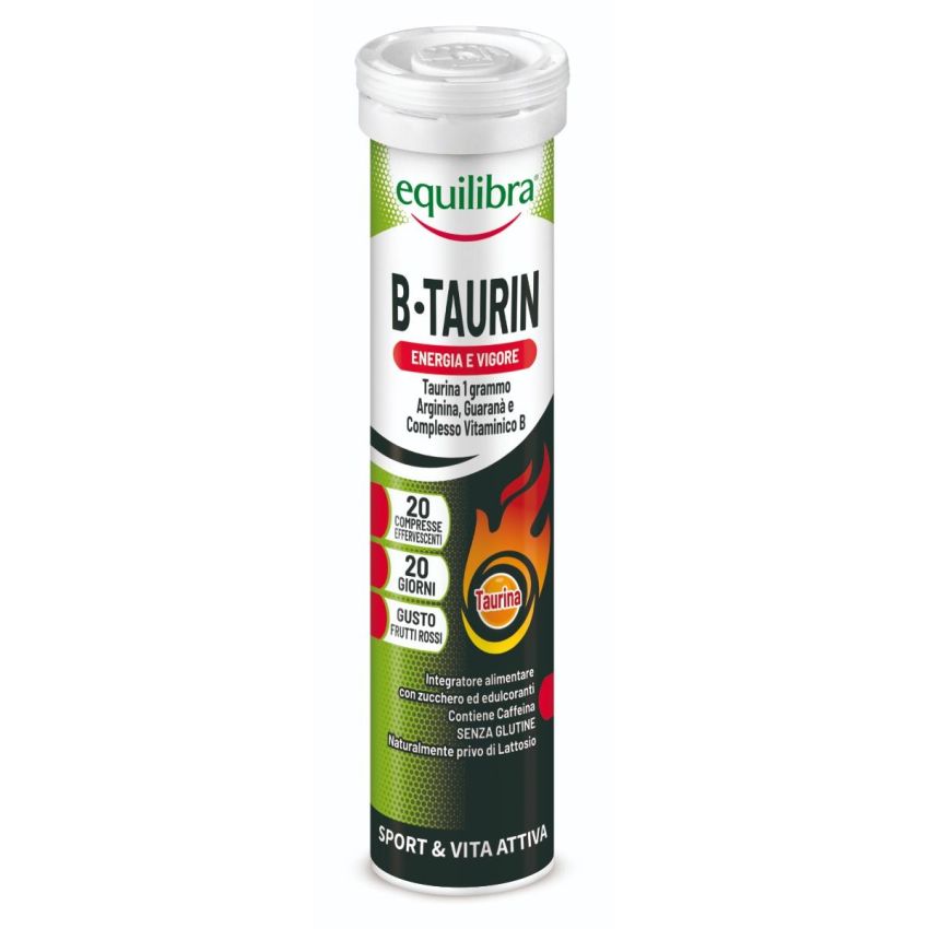 Equilibra B Taurin - Compresse Effervescenti Energizzanti, 20 pz