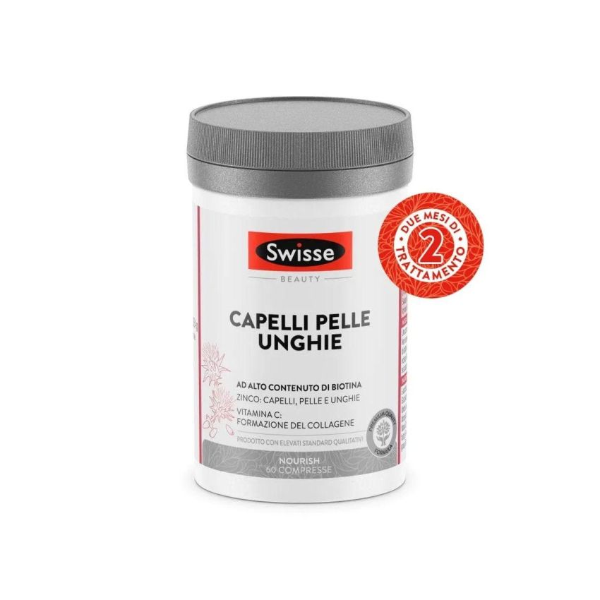 Swisse Complemento Alimentare per Capelli, Pelle e Unghie - 60 Compresse
