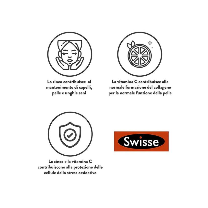 Swisse Complemento Alimentare per Capelli, Pelle e Unghie - 60 Compresse