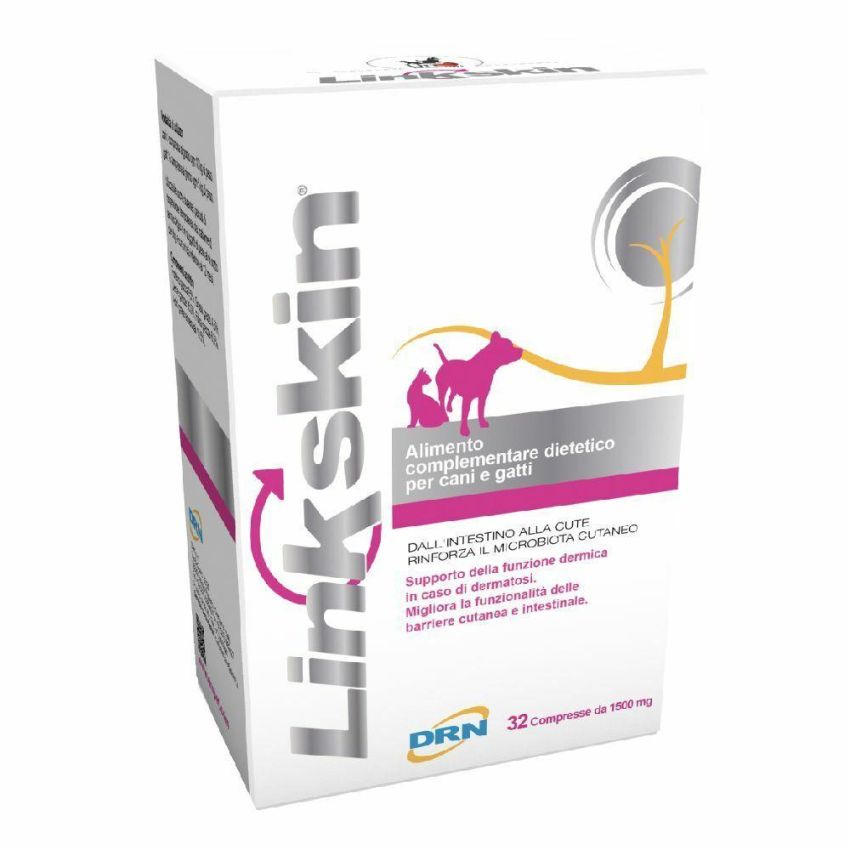 Linkskin Integratore Alimentare per Cani e Gatti - 32 Compresse