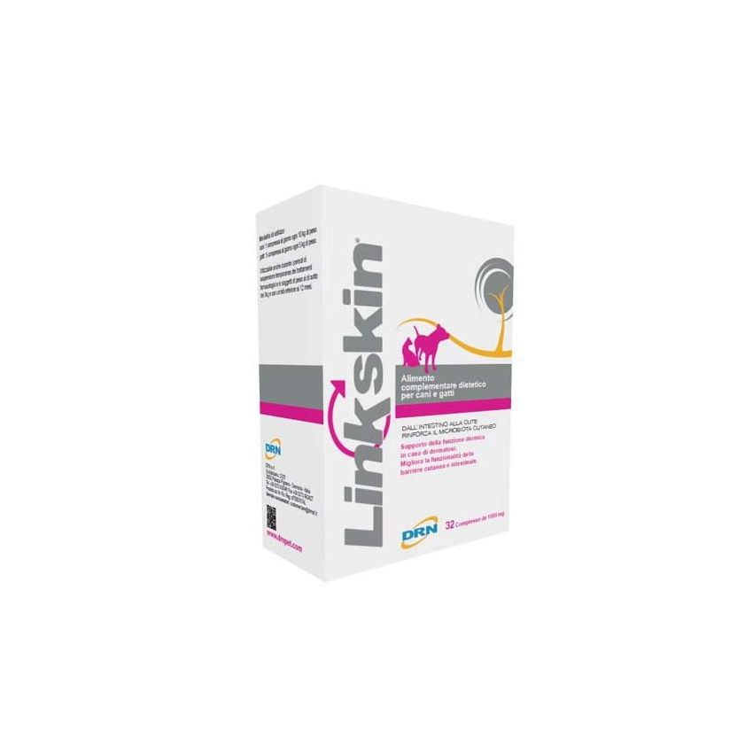 Linkskin Integratore Alimentare per Cani e Gatti - 32 Compresse