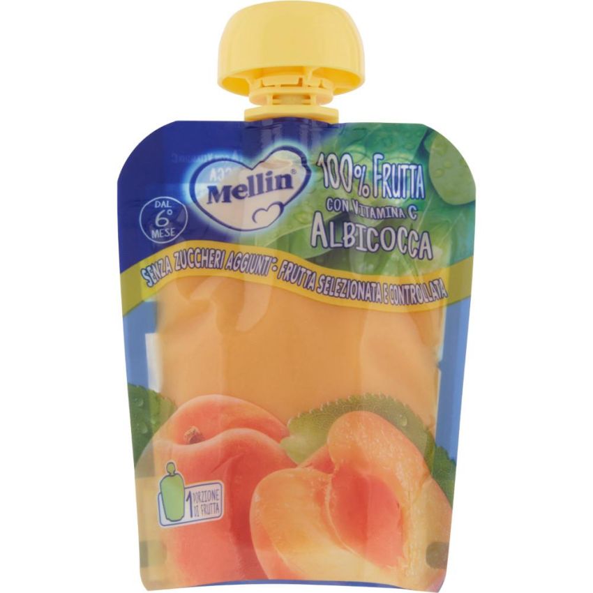 Mellin Pouch Purea di Albicocca 90g