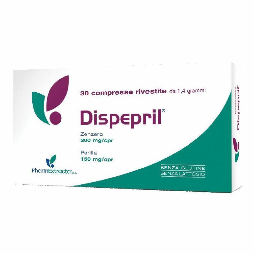 Dispepril - Rivestite Compresse per la Digestione, Confezione da 30
