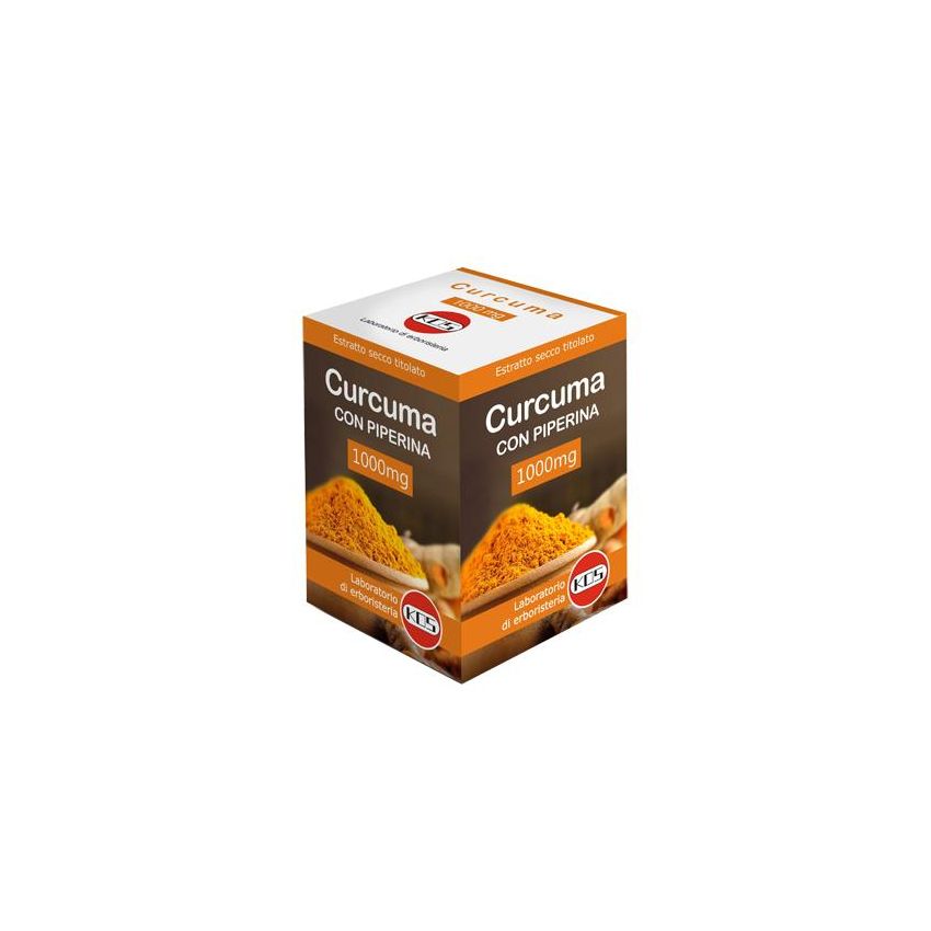 Kos Curcuma con Piperina - 30 Compresse Ovali da 1g