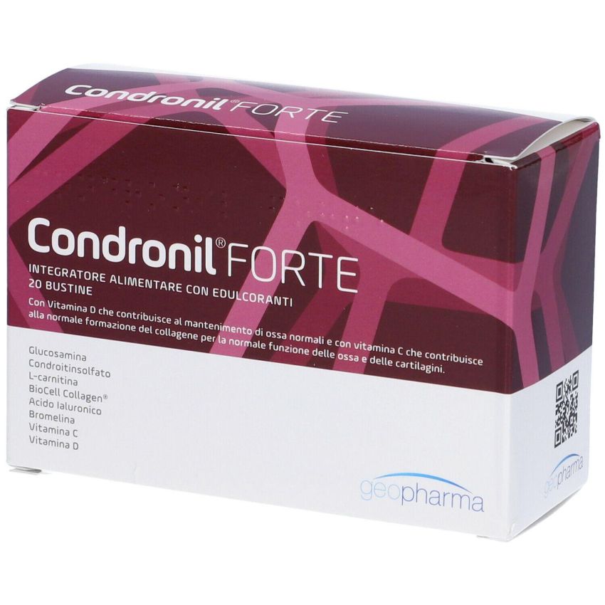 Condronil Forte - Bustine di Integratore Alimentare Potenziato - Confezione da 20