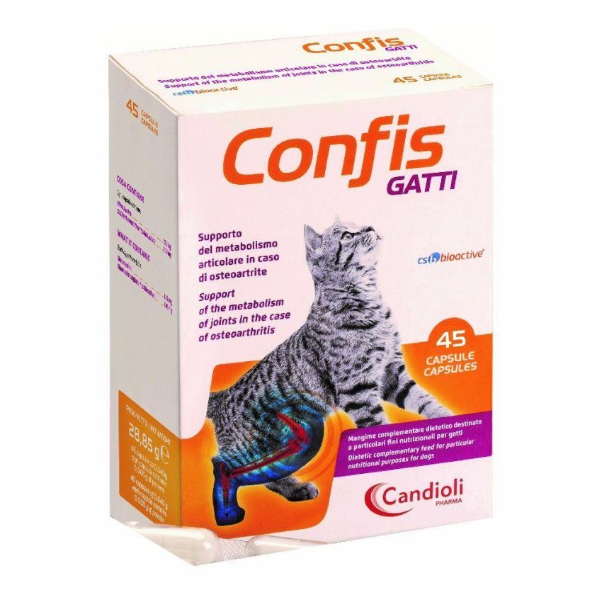 Confis Integratore Alimentare per Gatti - 45 Capsule