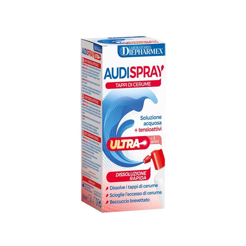 Audispray Ultra - Spray per Pulizia Orecchie Bambini 20ml