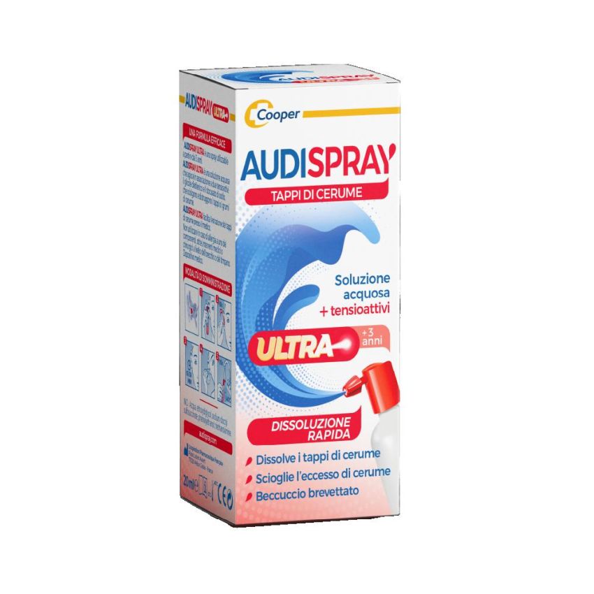 Audispray Ultra - Spray per Pulizia Orecchie Bambini 20ml